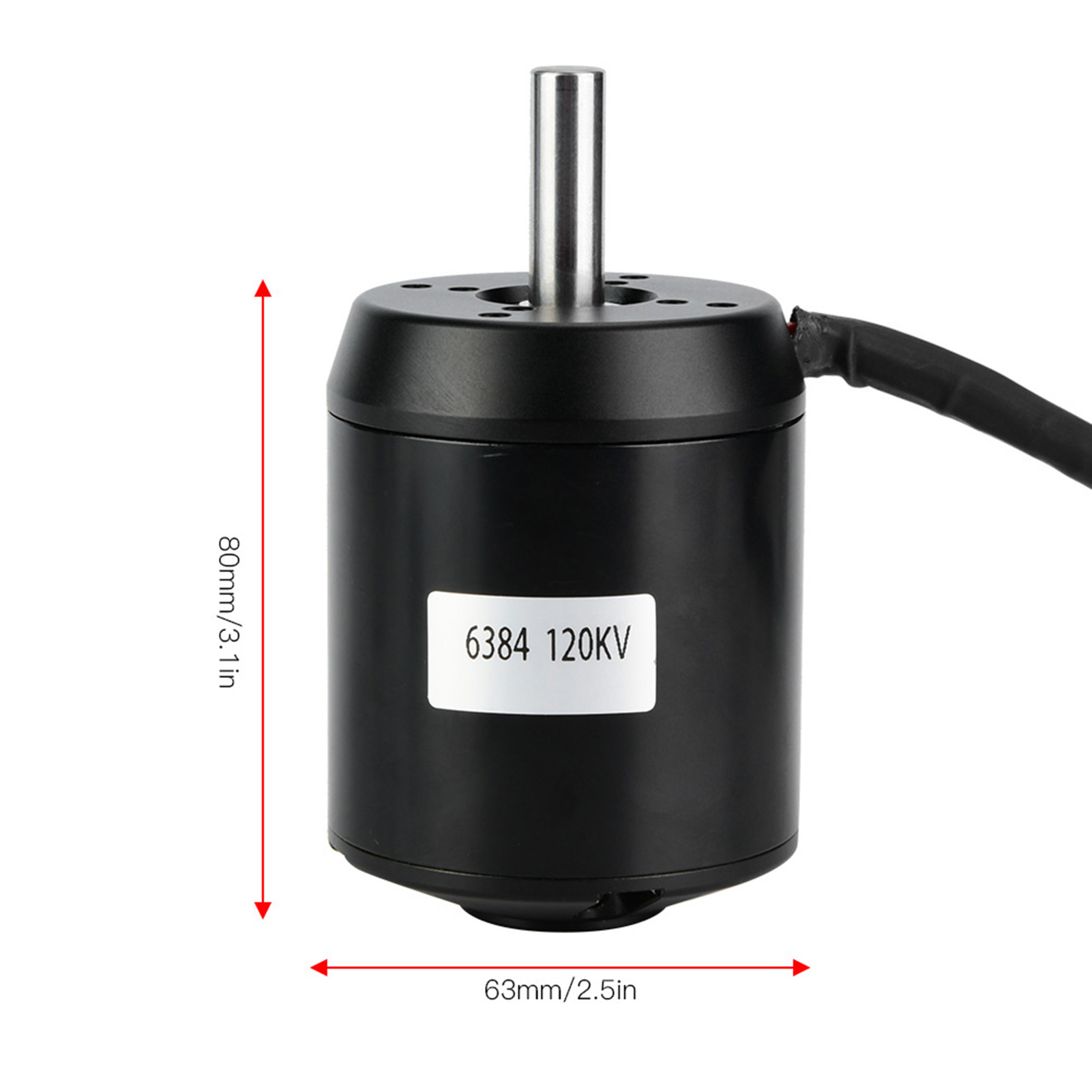 มอเตอร์ไร้แปรงถ่านแบบ Outrunne - 6384 Brushless Motor Sensored บทวิจารณ์และราคา
